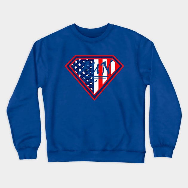 Super P Run Crewneck Sweatshirt by Liberty Steele